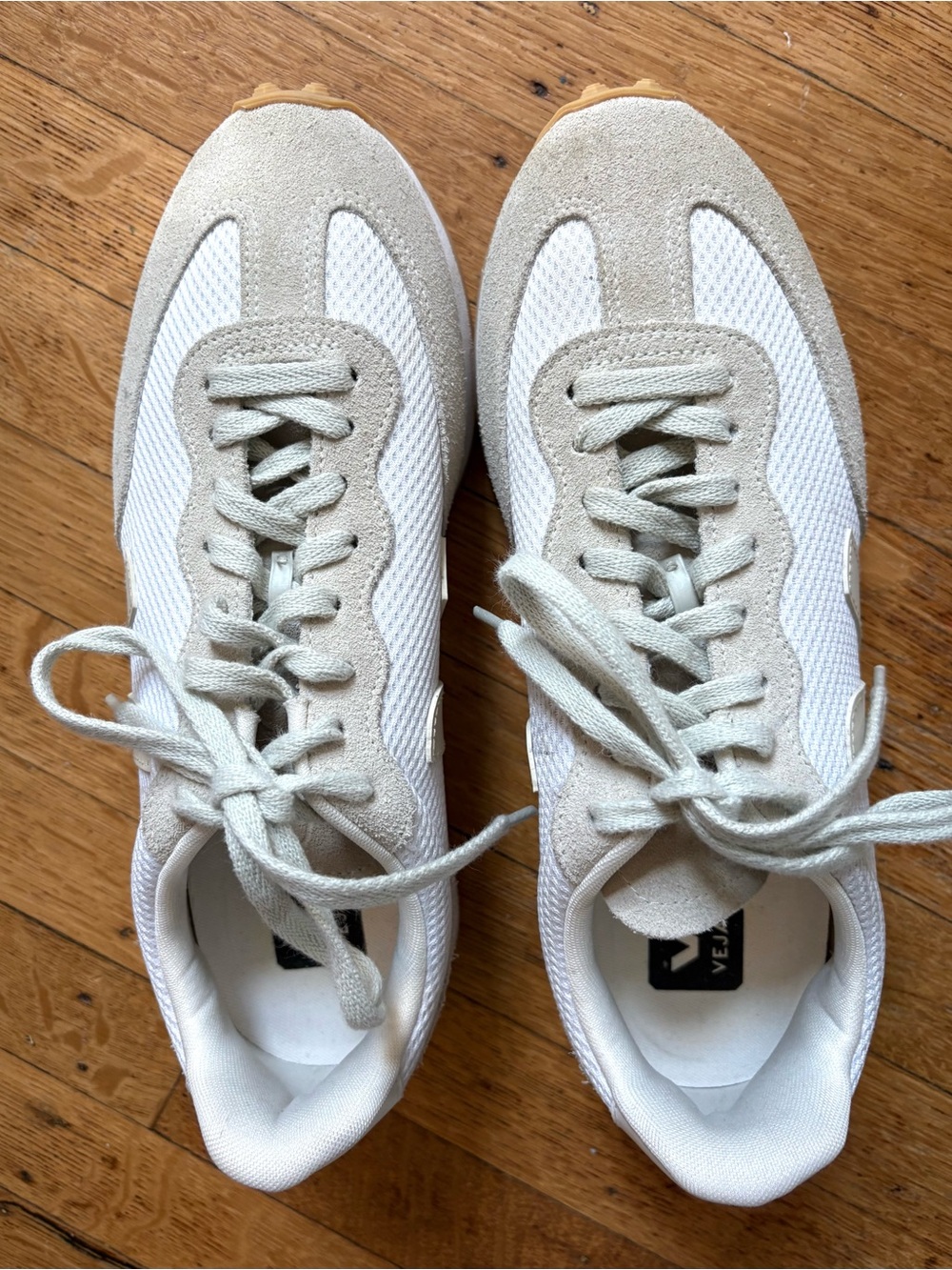 Veja Rio Branco II Alveomesh Sneakers White and Beige Women’s Sz 11